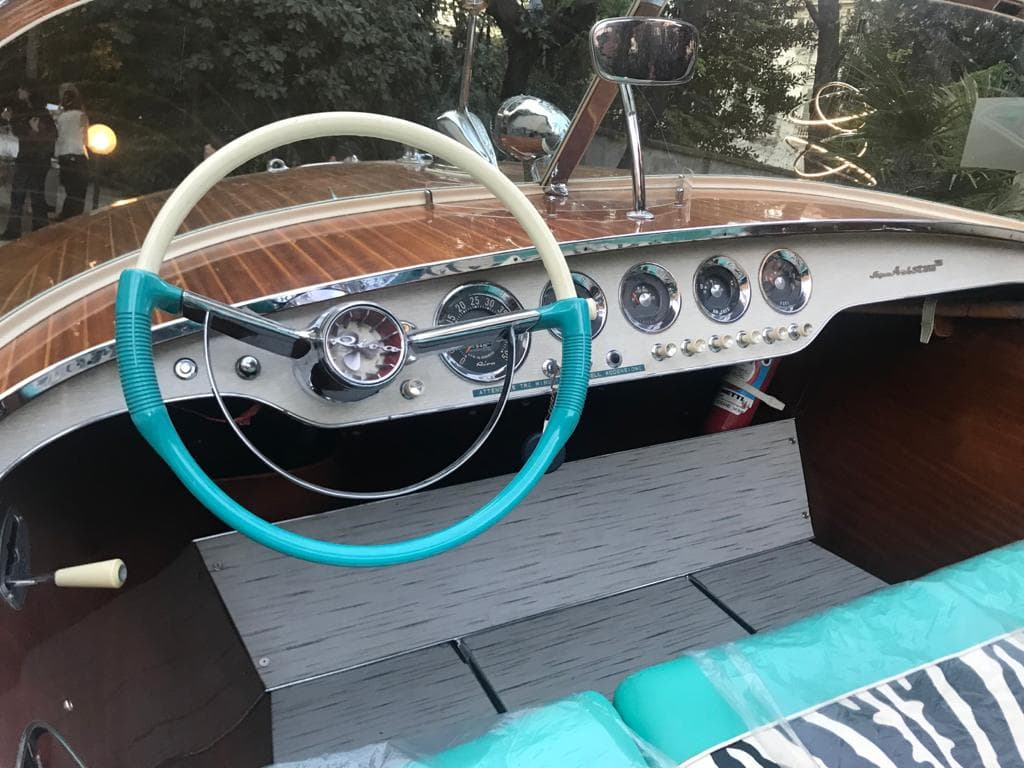 Riva Aquarama wooden boat vintage dashboard